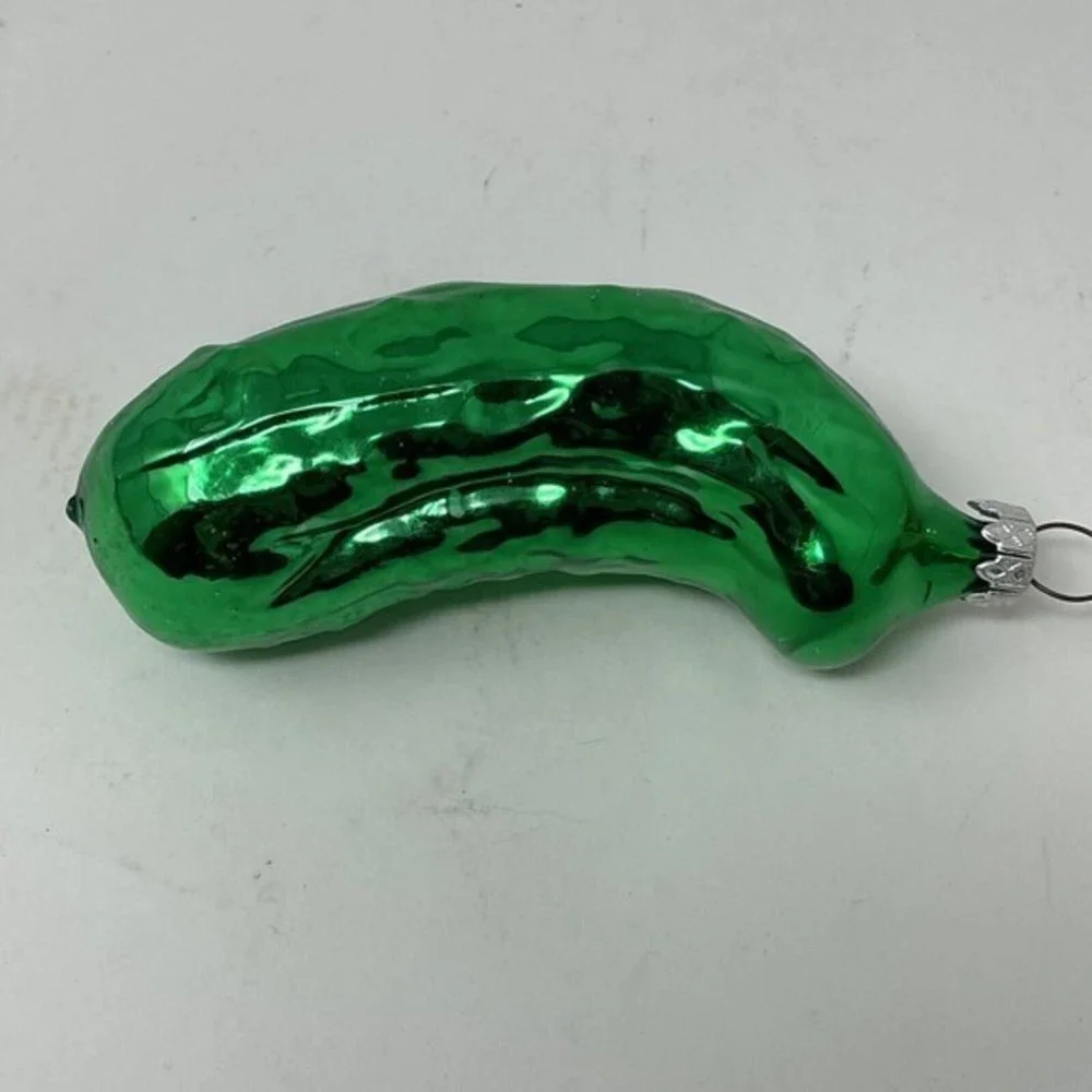 Victorian‎ Trading Christmas Pickle Blown Glass Ornament Legend Of The Pickle